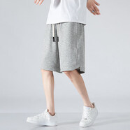 佐丹奴（Giordano）官旗營(yíng)店2025運(yùn)動(dòng)褲短褲男女寬松休閑褲子公版高品 灰色 M