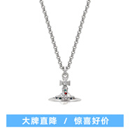 VVIENNE WESTLOCK西太后新款項鏈經(jīng)典立體土星項鏈毛衣鏈送生日禮物 銀-土星立體項鏈中號