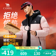 駱駝火山羽絨服1.0男士鴨絨加厚防寒面包服潮款冬季外套M13CR07089H