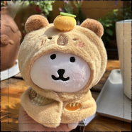 棉花娃娃20cm娃衣寬松自嘲熊頭套8寸頭套公仔頭套可愛(ài)毛絨玩偶公 20cm卡皮巴拉娃衣【不含熊】