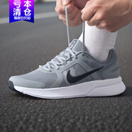 耐克（NIKE）男鞋2025新款夏季EVOLUTION 8運(yùn)動(dòng)鞋華夫鞋透氣輕便跑步鞋休閑鞋 CU3517-014灰色黑色RUN SWIFT 2 41