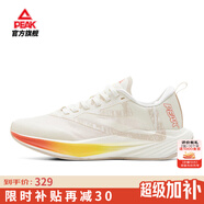 匹克態(tài)極科技夏季二次呼吸1.0馬拉松專業(yè)競訓(xùn)跑步鞋中考體測運動鞋 【女】超輕白色-曬痕 37