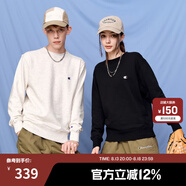 Champion【王俊凱同款】冠軍情侶裝衛(wèi)衣秋季新款棉質(zhì)純色基礎(chǔ)長(zhǎng)袖T恤 黑色 XL
