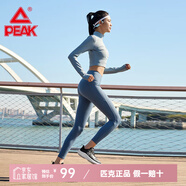 匹克（PEAK）跑步鞋 冬季革面情侶休閑時尚運動鞋系帶皮面跑鞋耐磨鞋子 黑色/大白（女款） 37
