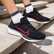 耐克（NIKE）跑步鞋男鞋 2025夏季新款QUEST 6公路跑鞋厚底緩震網面透氣跑鞋 QUEST 6/黑紅主推 40.5 (內長255mm)