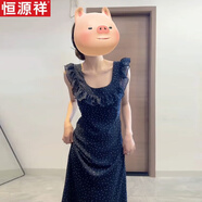 恒源祥小飛袖波點(diǎn)碎花連衣裙子女夏季2025新款法式氣質(zhì)海邊度假吊帶長(cháng)裙 連衣裙【茶歇法式連衣裙/碎花裙/ S 40/45kg