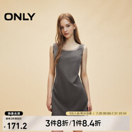 ONLY春夏精致設(shè)計(jì)感拼接顯瘦無袖短裙連衣裙女|124307054 G51 中花紗灰 L (170) 88A