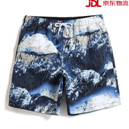 蓋浪（GAILANG）【新品】海邊度假沙灘褲男速干可下水沙灘短褲花褲衩大碼寬松溫泉 GMA2016_雪峰_無(wú)內襯 S