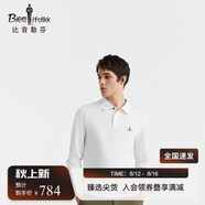 比音勒芬【七夕禮物】春秋男上衣長(zhǎng)袖POLO衫通勤休閑親膚舒適翻領(lǐng)T打底衫