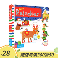 Busy book 忙碌機關(guān)書 First Stories 經(jīng)典童話操作書 Big Steps 操作書 機關(guān)操作紙板書 Campbell Books 英文原版繪本 Busy Reindeer 馴鹿