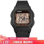 卡西歐（CASIO）手表 復(fù)古防水學(xué)生電子表男女情侶夜光f91w小方塊 W-800HG-9A