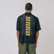 DEVEREUX GOLFDEVEREUX GOLF美式休閑高爾夫網(wǎng)眼四分之一拉鏈翻領(lǐng)短袖POLO衫 黑色 S