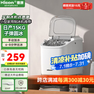 惠康制冰機小型家用宿舍學(xué)生15KG迷你寢室全自動(dòng)制冰機器圓冰制作機便攜把手商用奶茶咖啡冰塊制冰模具 【學(xué)生推薦】基礎款-小體積-牛奶白-產(chǎn)15kg