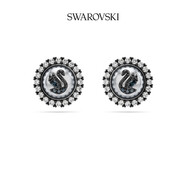 施華洛世奇（SWAROVSKI）【七夕禮物】Swan天鵝耳釘配飾飾品小香風仿水晶仿珍珠 耳釘