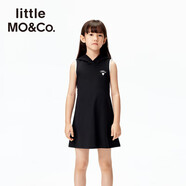 little MO&Co.防蚊 little moco童裝25夏新款女童連帽無袖背心連衣裙KBE2DRS015