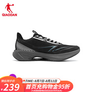 喬丹【商場同款】運動鞋男夏季新款網(wǎng)面透氣跑步鞋減震輕便慢跑鞋男 黑色/鯊魚灰 41