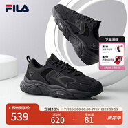 FILA斐樂男鞋男子跑鞋MARS II火星二代復(fù)古運(yùn)動(dòng)鞋減震男鞋 黑-BK 43