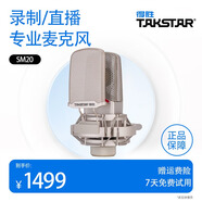 得勝（TAKSTAR） SM20直播麥克風(fēng)電腦電容麥錄音配音游戲主播專(zhuān)用話(huà)筒臺式電競設備 SM20官方標配【支架+防噴網(wǎng)+順豐包郵】