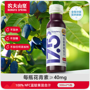 農(nóng)夫山泉17.5°100%NFC藍(lán)靛果混合汁 低溫果汁300ml*5瓶