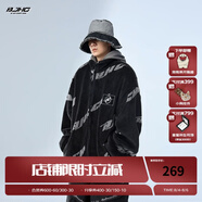 BJHG不計后果冬美式加厚仿羊羔絨棉服男潮寬松保暖毛絨情侶棉衣外套女 黑色 XL