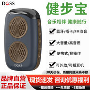 DOSS【幫下載音樂(lè )】德國阿希莫無(wú)線(xiàn)藍牙音箱戶(hù)外插卡音響運動(dòng)跑步便攜式小音響騎行低音炮收音機隨身聽(tīng) 謐影棕藍【禮盒包裝 +運動(dòng)臂帶+掛繩】 阿希莫音箱官方標配
