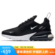 耐克NIKE休閑鞋女氣墊AIR MAX 270鞋AH6789-001黑37.5