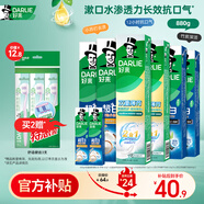 好來(原黑人)熱銷榜雙重薄荷2合1超白去煙漬去口氣美白牙膏880g