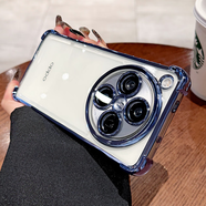 際客oppofindx8手機保護殼鏡頭全包findx8pro保護套軟矽膠findx8s氣囊 軟矽膠巜巜石墨黑-四角氣囊防摔軟殼 送全屏保護膜 PP Find X8 Ultra