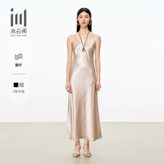 水云間女裝 優(yōu)雅簡(jiǎn)約氣質(zhì)醋酸柔軟連衣裙吊帶背心裙2025夏季新款 卡其 S