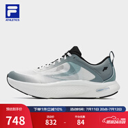 斐樂（FILA）官方男鞋NUVOLE JOG路跑鞋2025夏新款柔云健步鞋運(yùn)動(dòng)鞋 白中白-OM 40