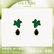 LOLA ROSE羅拉玫瑰常青藤耳環(huán)銀耳飾耳釘女生日禮物節(jié)日禮物送女友 LR60001-孔雀石