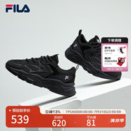 FILA 斐樂運動鞋女MARS II 火星系列二代秋秋季時尚復古跑步鞋女 黑-BK 36