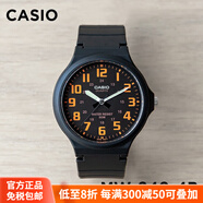 卡西歐（CASIO）手表男MW-600F-2A復古防水游泳表學生帶夜光蘭盤表官方正品 MW-240-4B 橙色夜光指針