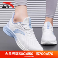 安踏女鞋網(wǎng)面透氣運(yùn)動(dòng)鞋夏季女子跑步鞋黑色輕便軟底休閑百搭鞋子女 【網(wǎng)面透氣】白/氧氣藍(lán)5501-6 37.5 (235mm)