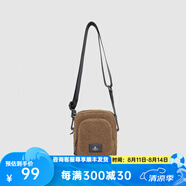 探路者單肩包秋冬休閑日常包戶外搖粒絨挎包運(yùn)動(dòng)包男女通用 勵(lì)茶色 均碼