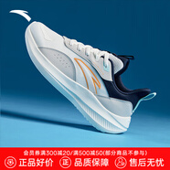 安踏（ANTA）流云｜男鞋運(yùn)動跑步鞋夏季透氣輕便減震男士戶外休閑網(wǎng)面跑鞋子 【網(wǎng)面透氣】白/灰/藍(lán)-2 42 (260mm)