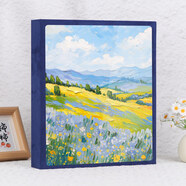 美浣相冊集票本火車(chē)票飛機電影票旅行門(mén)票收據票據收藏冊紙幣紀念幣收集冊收納本3寸7寸5寸照片紀念冊 田野風(fēng)景-鹿皮絨水晶封面 店長(cháng)推薦【8格4格3格2格】混裝-可放340張