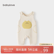 babylove寶寶背帶褲春秋外穿連體褲超萌可愛(ài)休閑長(cháng)褲洋氣嬰兒褲子