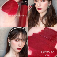 絲芙蘭（SEPHORA）染唇膏01櫻桃紅17 25號 17號暗紅 日期到2