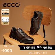 愛步（ECCO）商務(wù)皮鞋 男士休閑皮鞋男鞋牛皮鞋子正裝鞋 雅仕207124 可可棕20712401482 41