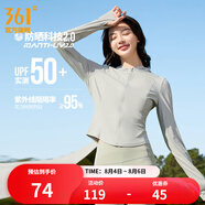 361度防曬衣女春夏季新款冰感透氣防紫外線連帽針織外套上衣 【4607】冰川灰 M (165cm/115-125斤)