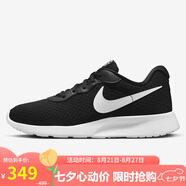 耐克NIKE女子休閑鞋 NIKE TANJUN FLYEASE 運動鞋DV7786-001黑白 38.5