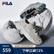 FILA斐樂女鞋跑步鞋情侶同款老爹鞋MARS火星鞋男鞋休閑運(yùn)動(dòng)鞋 【女款】奶白/木薯粉-GT 40