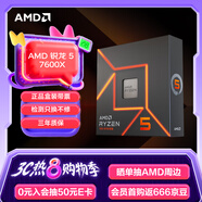 AMD 銳龍5 7600X處理器(r5) 6核12線(xiàn)程 加速頻率至高5.3GHz 105W AM5接口 盒裝CPU