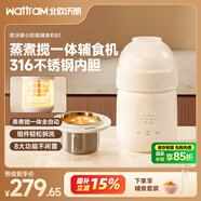 北歐沃朗小奶瓶輔食機(jī)蒸煮料理機(jī)家用絞肉機(jī)蒸煮絞一體機(jī)米糊打泥機(jī)便攜隨行杯原汁機(jī)迷你嬰兒料理輔食機(jī) B1（象牙白）