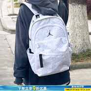 耐克（NIKE）男包女包 2025新款運動包Jordan雙肩包AJ時尚休閑電腦包學生書包 大包/白色滿天星/30.5*17.8*49.5cm MISC
