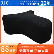 JJC 相機內膽包 收納保護套 適用于索尼A6600 A6100 A6000 A5100 A6300 A6400 ZV-E10 RX1RII微單配件 OC-S3BK大號 黑色