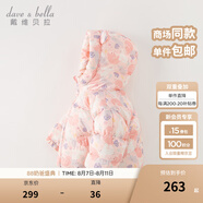 戴維貝拉（DAVE＆BELLA）兒童羽絨服女童上衣男童羽絨衣冬裝新款寶寶衣服保暖小童外套 小兔印花【現(xiàn)貨】DB4238127 90 cm（建議身高80-90cm）
