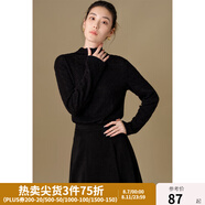 獨束大碼女裝24秋冬新款肌理感蕾絲打底衫微胖mm時(shí)尚百搭顯瘦小衫 星空黑 XL (尺碼：3)