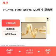 HUAWEI MatePad Pro 12.2英寸柔光版華為平板電腦雙層OLED云晰柔光屏辦公創(chuàng)作學(xué)習(xí) 16+1TB WIFI 流金